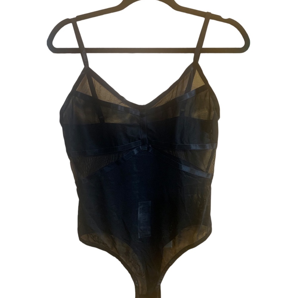 BCBG Maxazria Mesh Bodysuit SIZE M